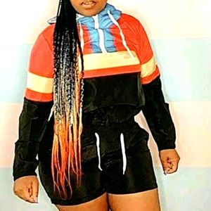 2piece Black short set